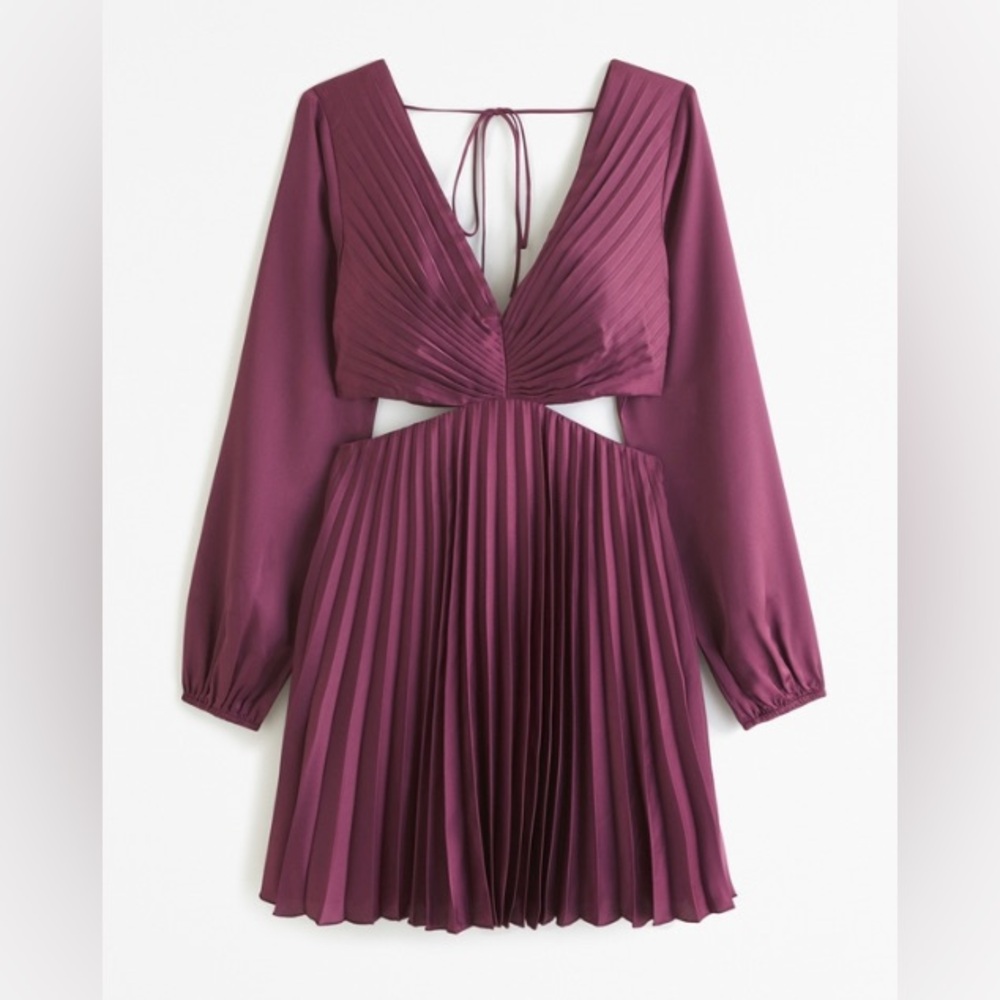 The A&F Giselle Pleated
Cutout Mini Dress